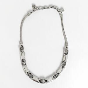 Brighton Tribeca Vintage Retired Necklace Silver Plated 16-18.5 Inch Adjustable